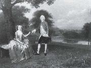 Arthur Devis Gentleman and Lady in a Landscape china oil painting reproduction